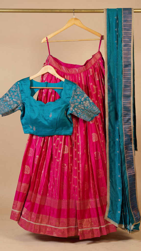 DP323 - Ready to Wear Half Half Sarees