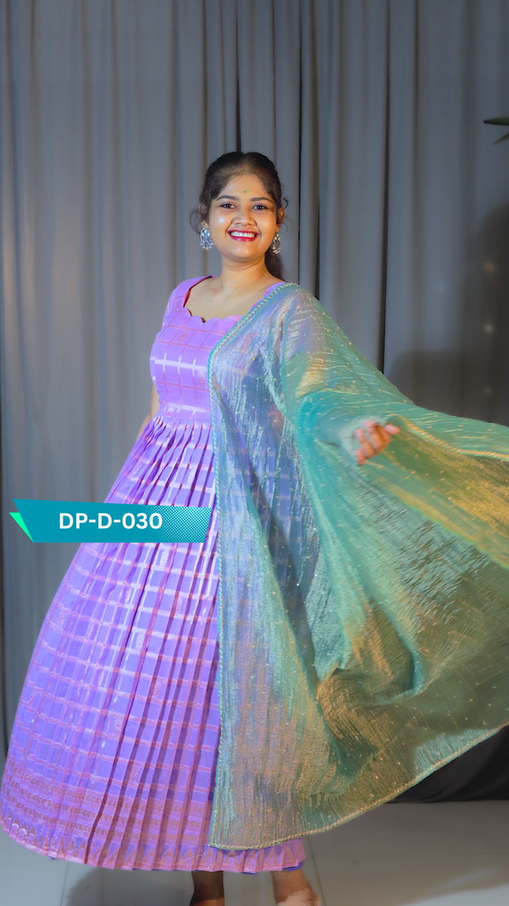 DP-D-030 – Two-Piece Anarkali Dress with Dupatta