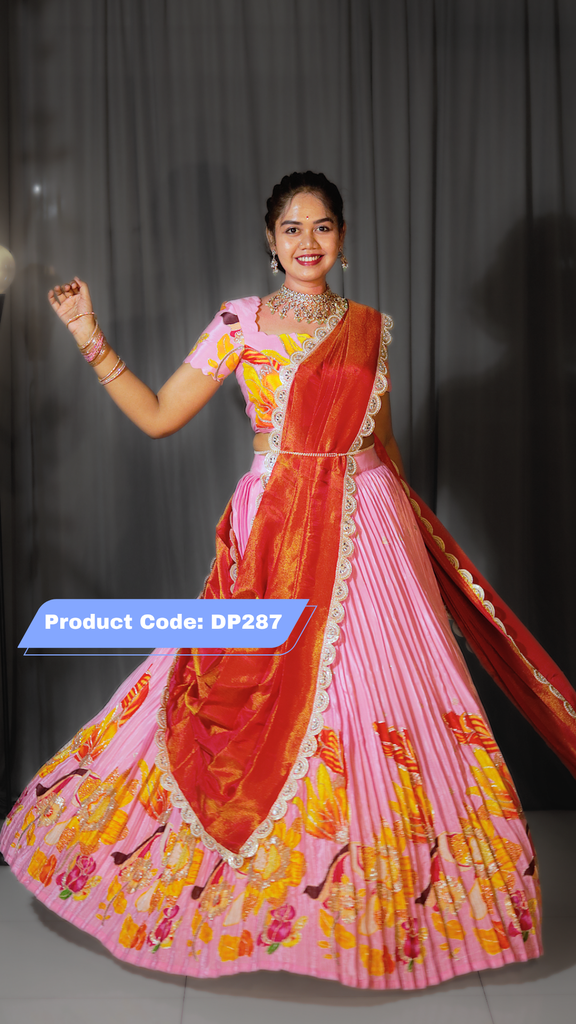 DP287 - Designer Half Saree