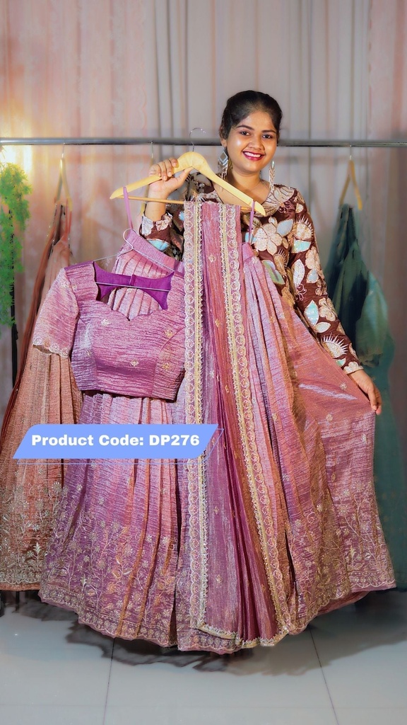DP276 - Tissue Designer Half Saree