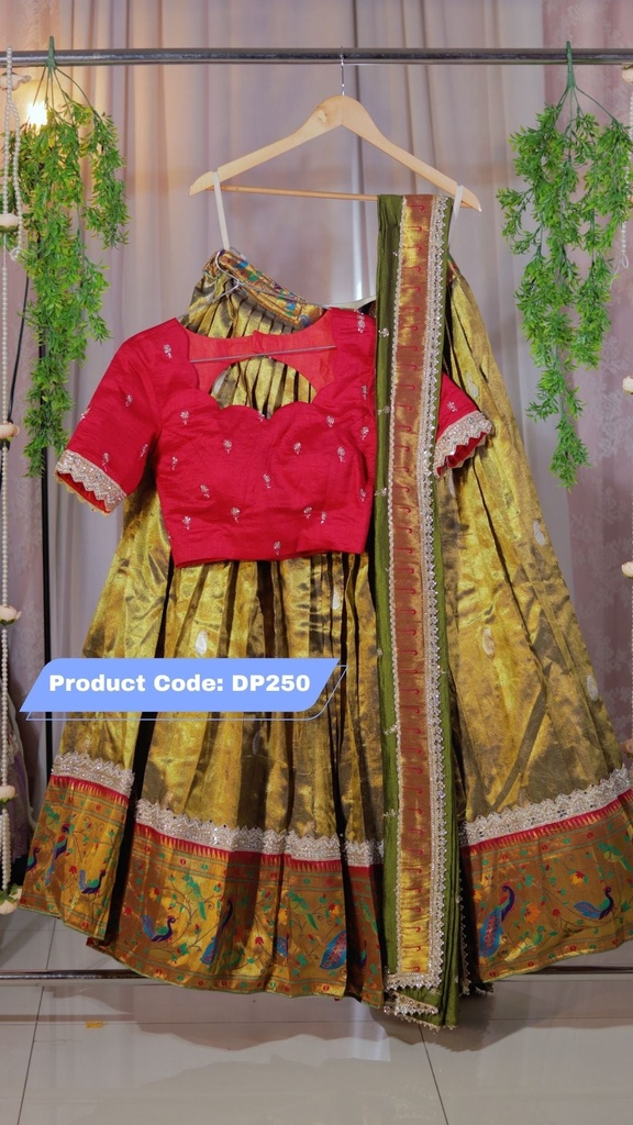 DP250 - Premium Pattu Ready-Wear Half Saree