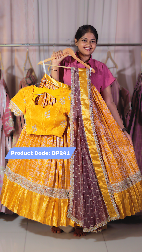 DP241 - Premium Pattu Ready-Wear Half Saree