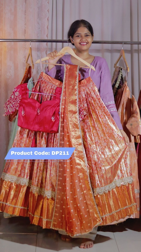 Premium Pattu Ready-Wear Half Saree