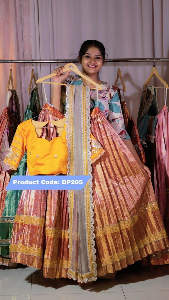 Premium Pattu Ready-Wear Half Saree