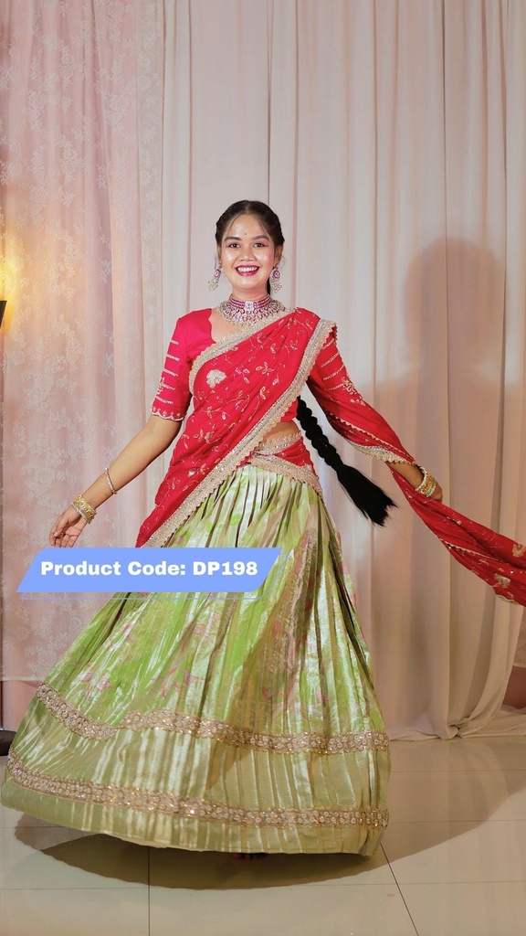 Premium Pattu Ready-Wear Half Saree