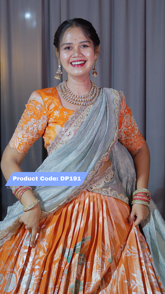 Premium Pattu Ready-Wear Half Saree