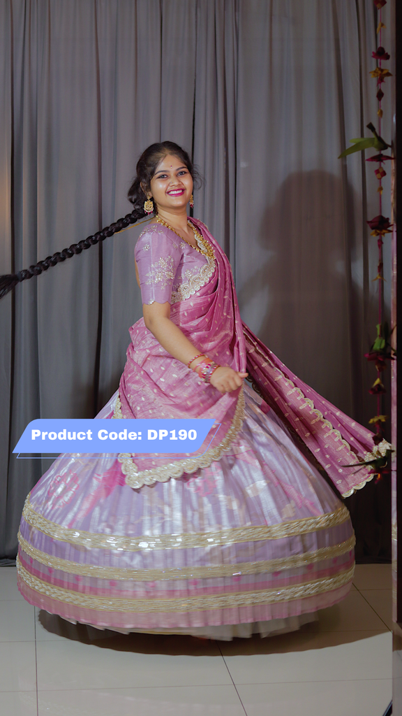 Premium Pattu Ready-Wear Half Saree