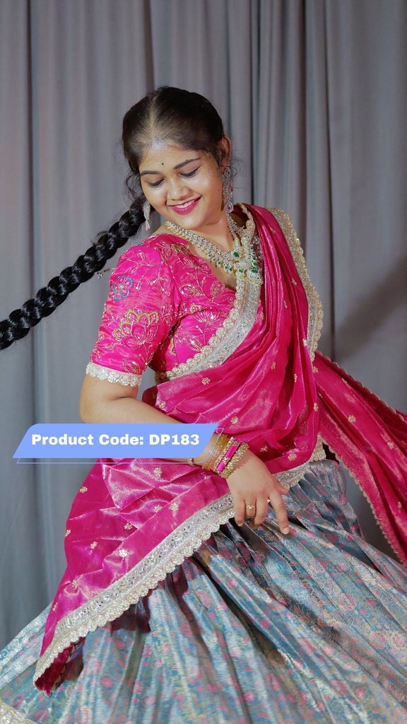 Premium Pattu Ready-Wear Half Saree