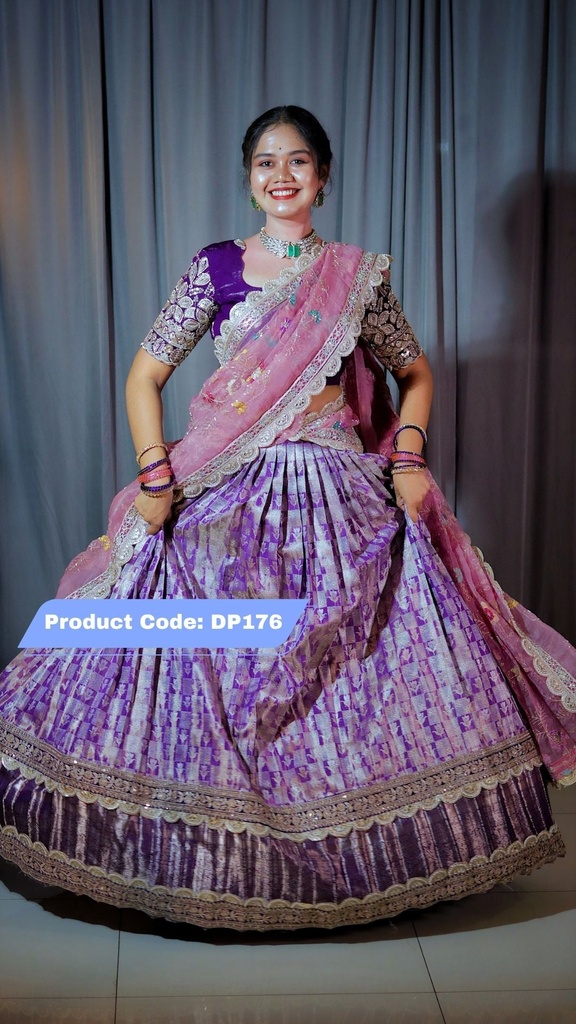 Premium Pattu Ready-Wear Half Saree