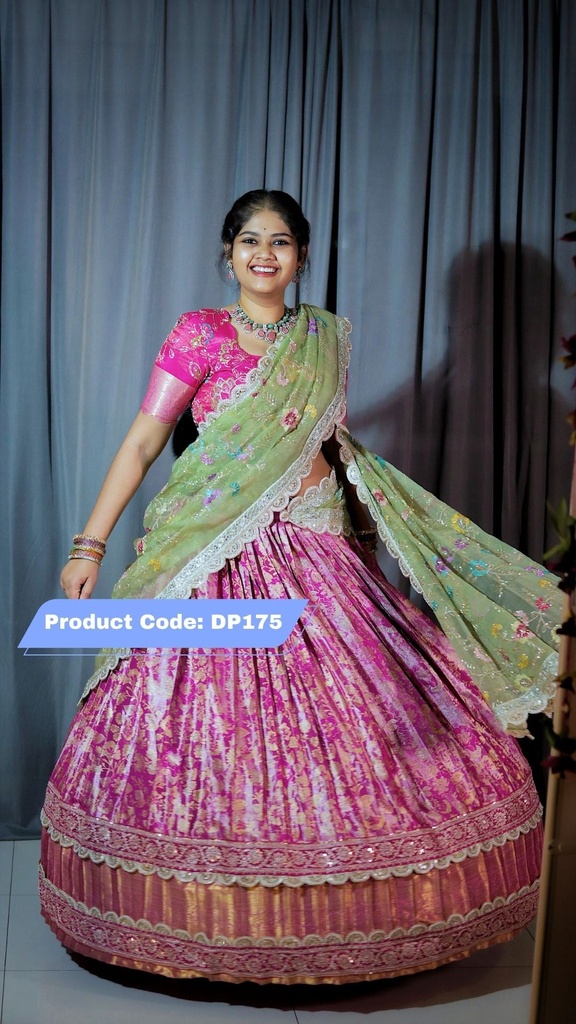 Premium Pattu Ready-Wear Half Saree