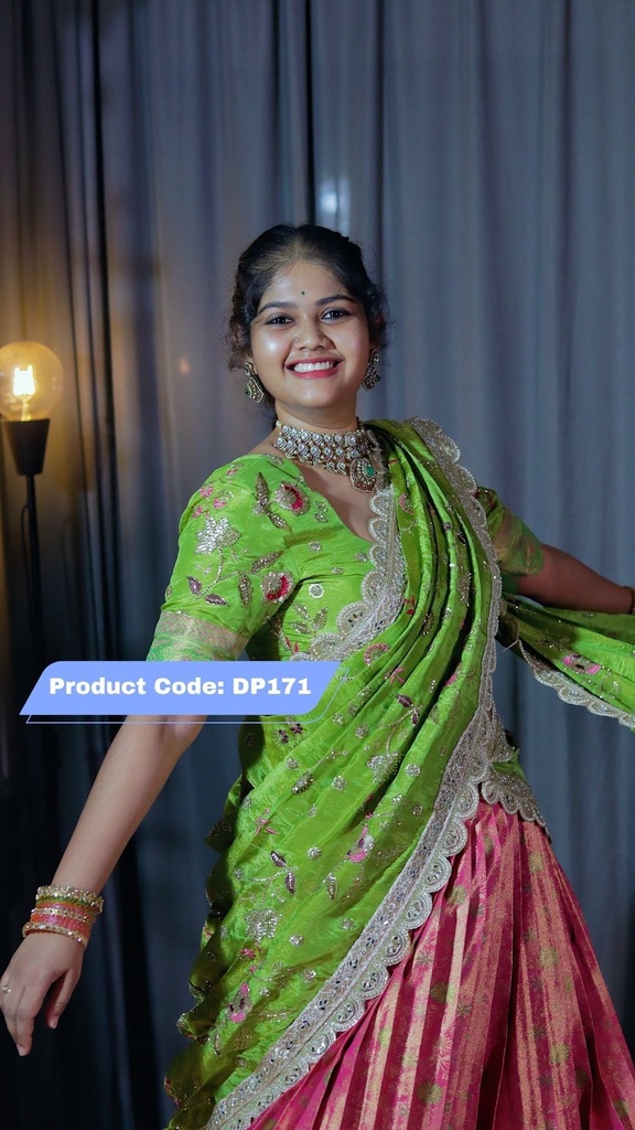 Premium Pattu Ready-Wear Half Saree