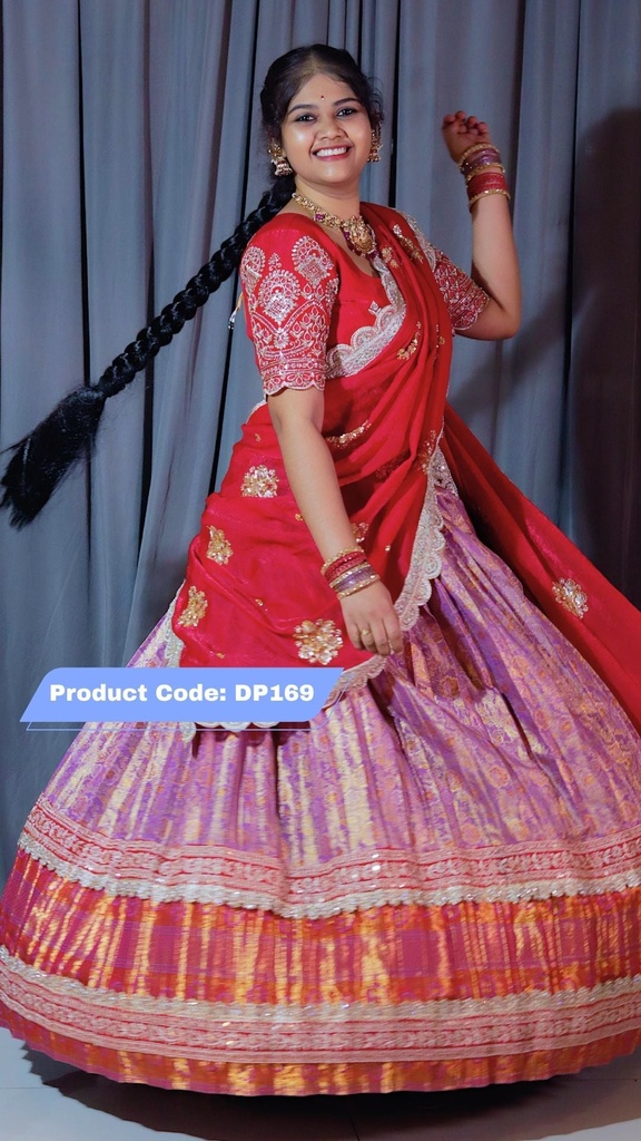 Premium Pattu Ready-Wear Half Saree