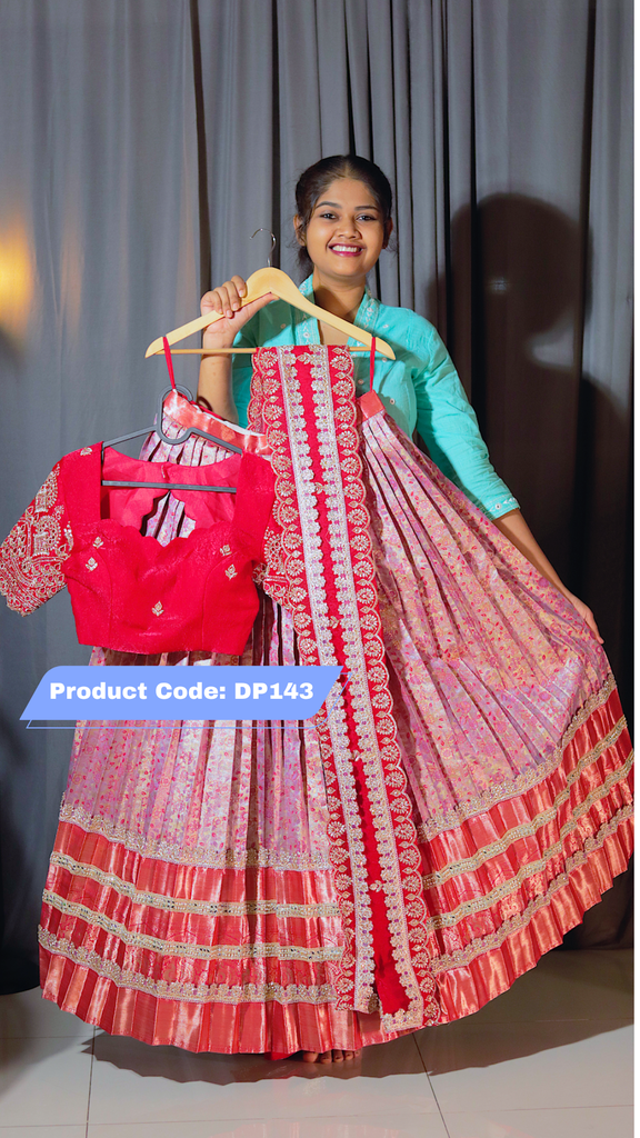 Premium Pattu Ready-Wear Half Saree
