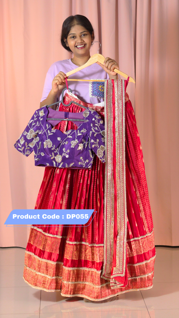 Premium Pattu Ready-Wear Half Saree ( Restock )