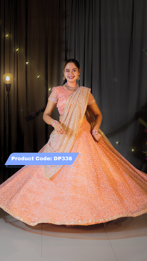 [DP338] DP338 - Party wear Designer Half Saree