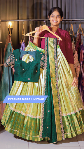 [DP430] DP430 - RAKSHA BANDAN KANCHI PATTU HALF SAREE