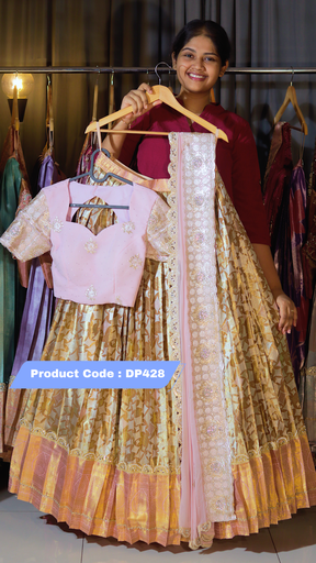 [DP428] DP428 - RAKSHA BANDAN KANCHI PATTU HALF SAREE