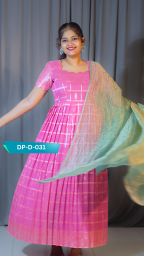 [DP-D-031] DP-D-031 – Two-Piece Anarkali Dress with Dupatta