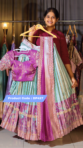 [DP427] DP427 - RAKSHA BANDAN KANCHI PATTU HALF SAREE