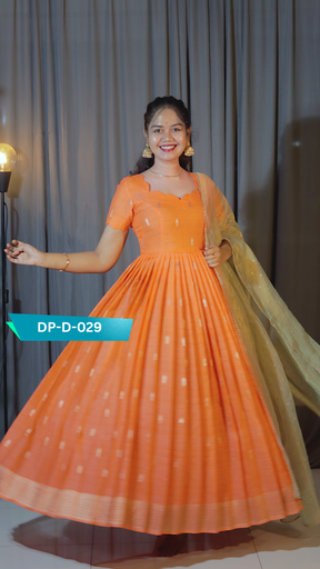 [DP-D-029] DP-D-029 – Two-Piece Anarkali Dress with Dupatta