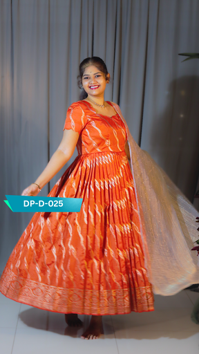 [DP-D-025] DP-D-025 – Two-Piece Anarkali Dress with Dupatta