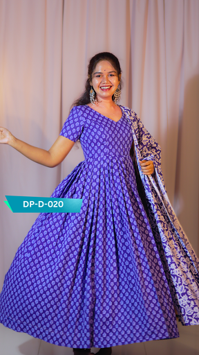 [DP-D-020] DP-D-020 – Two-Piece Anarkali Dress with Dupatta