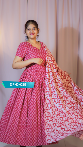 [DP-D-019] DP-D-019 – Two-Piece Anarkali Dress with Dupatta