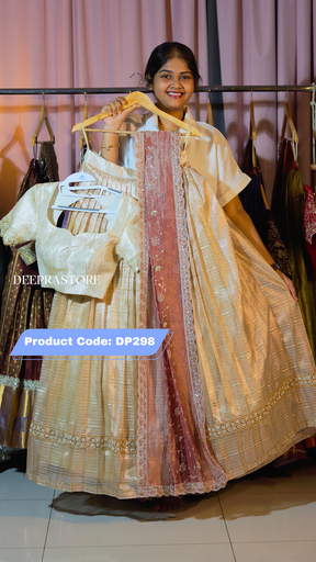 [DP298] DP298 - Designer Half Saree