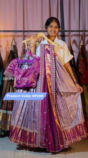 [DP289] DP289 - Premium Kanchi Pattu Half Saree