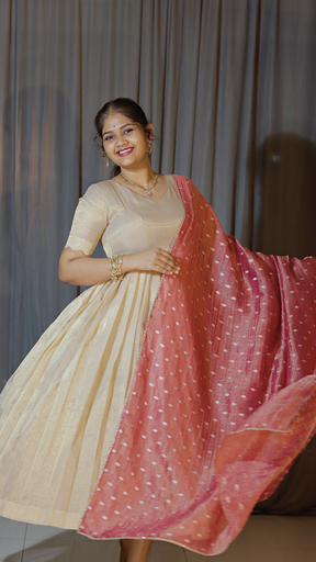 [DP-D-017] DP-D-017 – Two-Piece Anarkali Dress with Dupatta