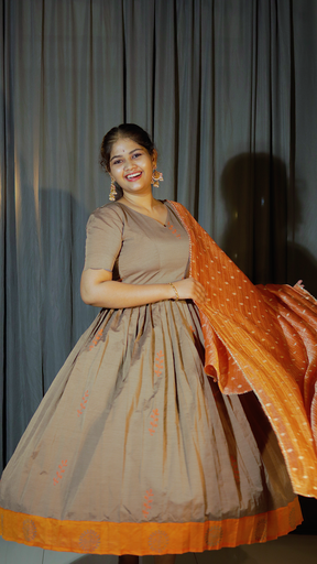 [DP-D-014] DP-D-014 – Two-Piece Anarkali Dress with Dupatta