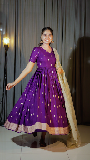 [DP-D-011] DP-D-011 – Two-Piece Anarkali Dress with Dupatta