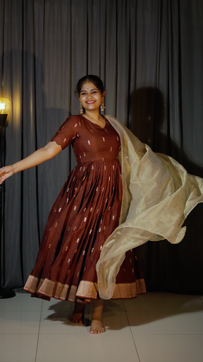 [DP-D-010] DP-D-010 – Two-Piece Anarkali Dress with Dupatta