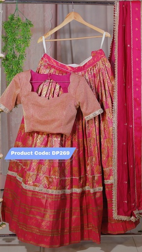 [DP269] DP269 - Premium Pattu Ready-Wear Half Saree