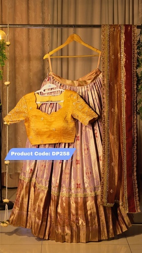 [DP258] DP258 - Premium Pattu Ready-Wear Half Saree