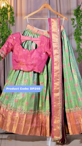 [DP249] DP249 - Premium Pattu Ready-Wear Half Saree