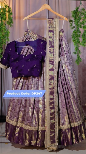 [DP247] DP247 - Premium Pattu Ready-Wear Half Saree