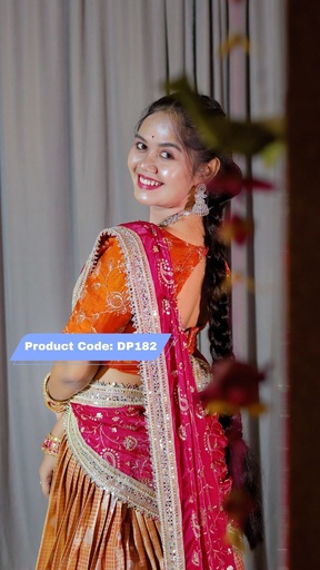[DP182] Premium Pattu Ready-Wear Half Saree