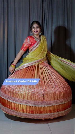 [DP180] Premium Pattu Ready-Wear Half Saree