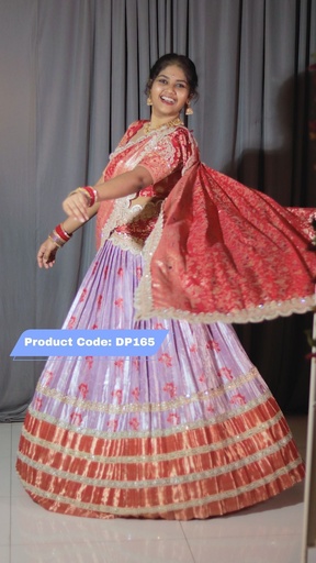 [DP165] Premium Pattu Ready-Wear Half Saree