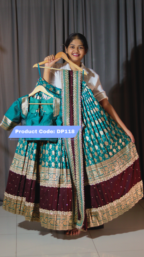 [DP118] Premium Banaras Ready-Wear Half Saree