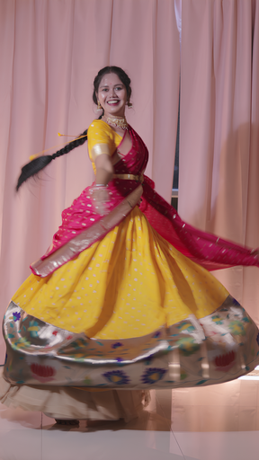 [DP004] Customizable Traditional Half Saree Set - Choose Your Colors!