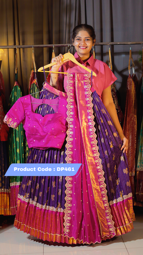 [DP461] DP461 - Premium Kanchi Pattu Half Saree