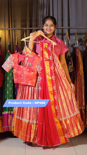 [DP468] DP468 - Premium Kanchi Pattu Half Saree