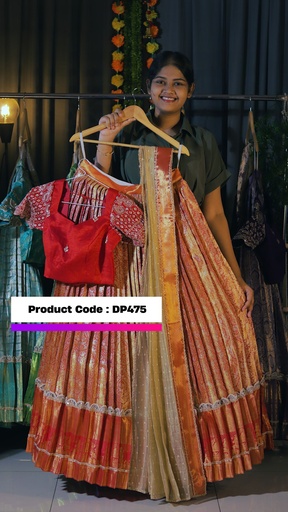 [DP475] DP475 - KANCHIPATTU HALF SAREE