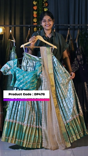 [DP476] DP476 - KANCHIPATTU HALF SAREE