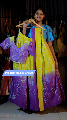 [DP389] DP389 - Ashadam Sale Half Saree Clearance Sale