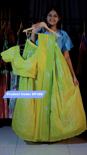 [DP386] DP386 - Ashadam Sale Half Saree Clearance Sale