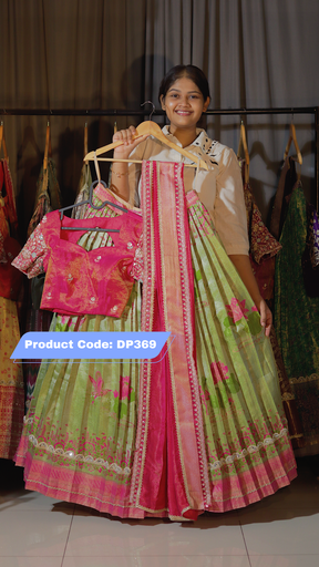 [DP369] DP369 - Premium Pattu Ready-Wear Half Saree
