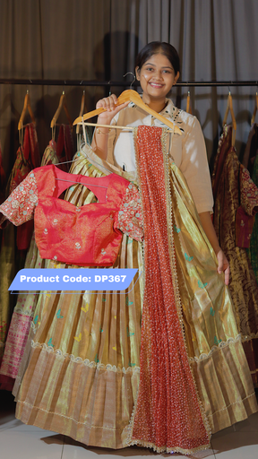 [DP367] DP367 - Premium Pattu Ready-Wear Half Saree